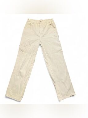 Brandy Melville Cream Straight-Leg Chinos